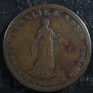 UC-2A4 Halfpenny token Lesslie & sons Upper Canada York Kingston Breton 718