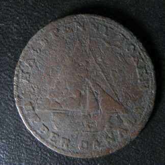 UC-8A1 Mule Halfpenny 1815 token Upper Canada Commercial Change Breton 726
