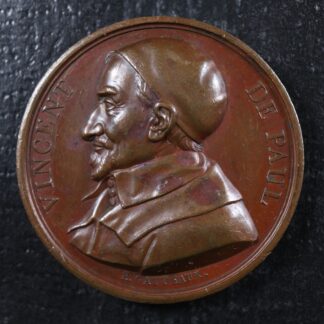 Vincent de Paul (1576-1660) France 1821 Medal Médaille