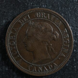 1 cent 1882H Obv. 1 Canada one large penny Queen Victoria c ¢ F-15