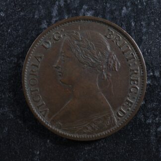 1/2 cent 1861 Nova Scotia Queen Victoria NS c ¢ EF-40