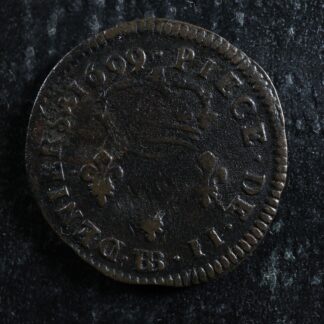 2-Deniers-1699BB-Strasbourg-France-Copper-Louis-XIV-276785247513-2