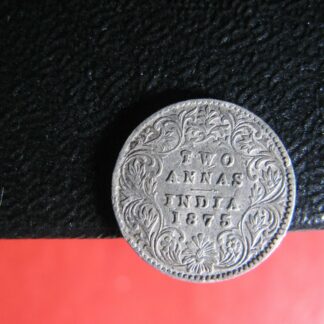 2 annas 1875 (c) British India KM#469 silver coin Indes britannique