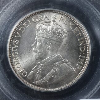 25 cents 1917C Newfoundland Canada PCGS MS-64 King George V c ¢ NFLD