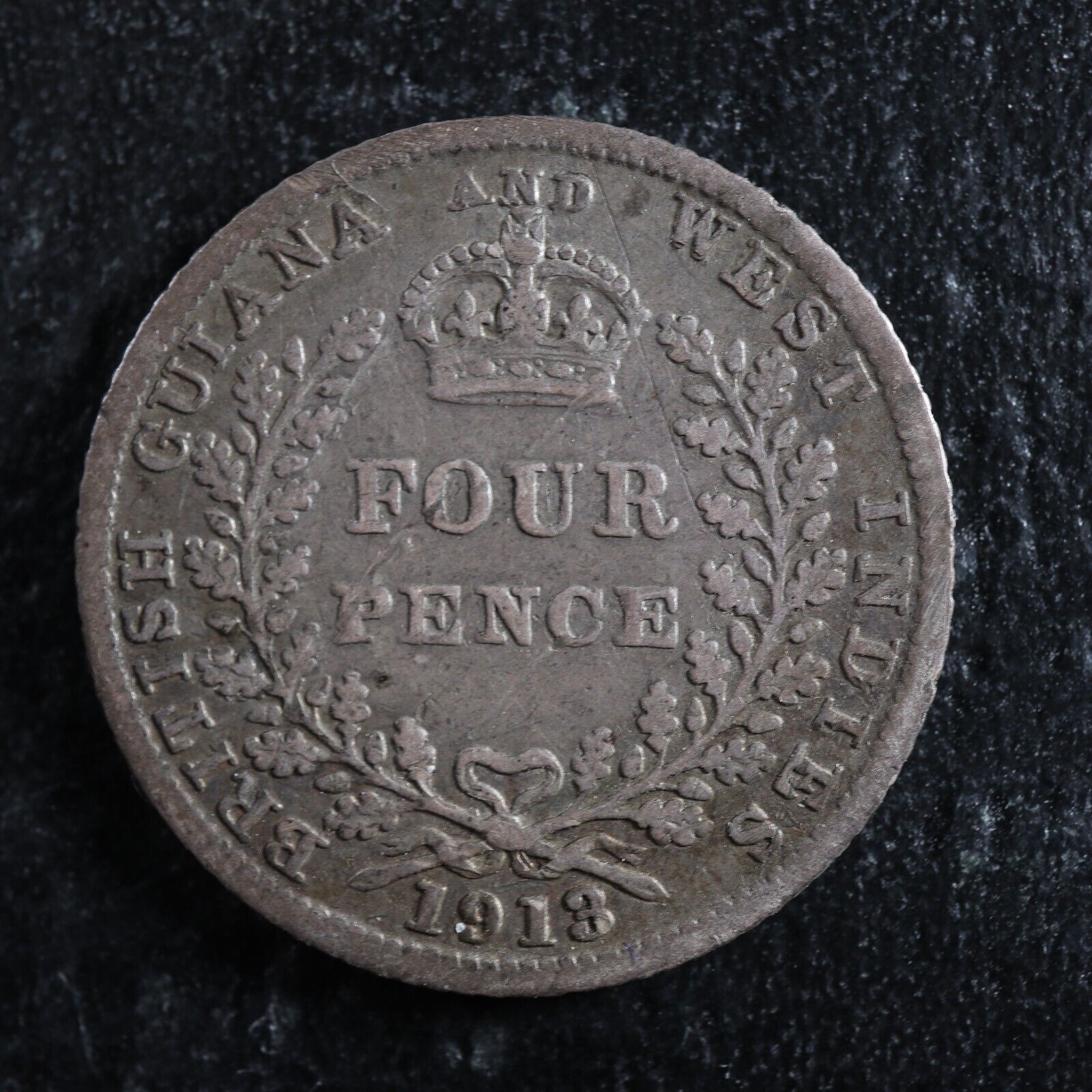 4-pence-1913-British-Guiana-West-Indies-KM28-Silver-Guyane-britannique-276179636133-2