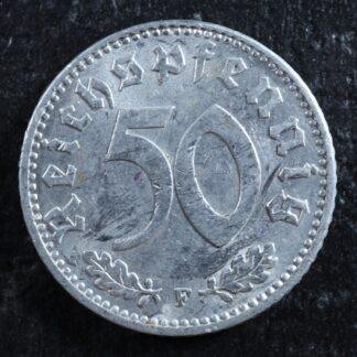 50 Reichspfennig 1944F Germany KM#96 Aluminum Third Reich Allemagne Deutsch