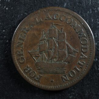 AM-1A4 Halfpenny token Pure Copper preferable Canada ship Breton 966