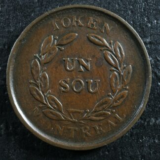 LC-24A1 Bouquet Sou token Montreal Lower Bas Canada Quebec Breton 679