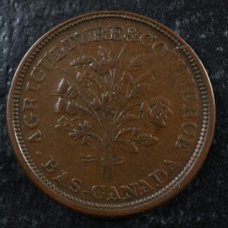 LC-25A1 Bouquet Sou token Montreal Lower Bas Canada Quebec Breton 683