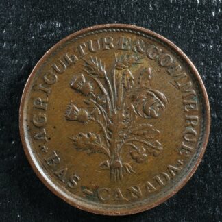 LC-33A1 Bouquet Sou token Montreal Lower Bas Canada Quebec Breton 704