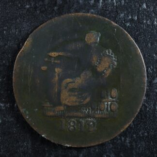 LC-48-3 Halfpenny token 1812 Lower Bas Canada Quebec Tiffin Breton 961