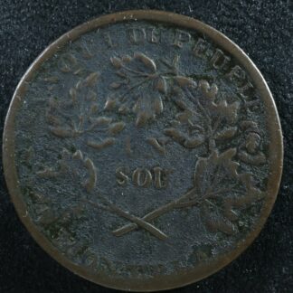 LC-4A2 Bouquet Sou Montreal Rebellion Lower Bas Canada Quebec token Breton 716