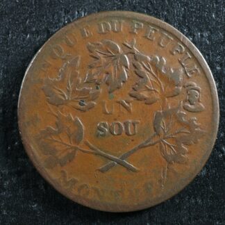LC-4A2 Bouquet Sou Montreal Rebellion Lower Bas Canada Quebec token Breton 716