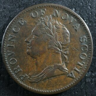 NS-1D2 Halfpenny 1832 Canada token Nova Scotia Thistle Breton 871