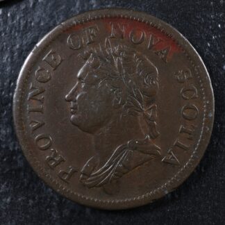 NS-2B1 One Penny token 1832 Canada Nova Scotia Thistle Breton 870