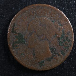 NS-2C3 One Penny token 1840 4 fringes Canada Nova Scotia Thistle Breton 873