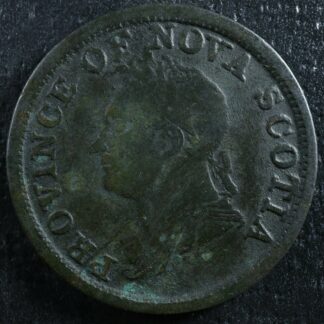NS-4A2 One Penny token 1832 Canada Nova Scotia Thistle Breton 870