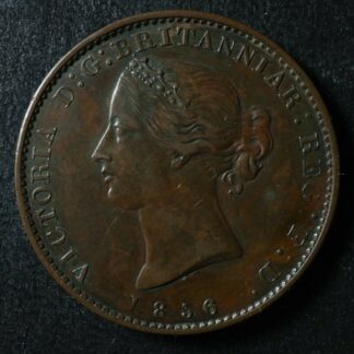 NS-5A1 Halfpenny token 1856 Canada Nova Scotia Mayflower Breton 876