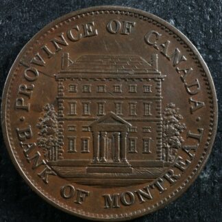 PC-1B3 Halfpenny 1844 token Province of du Canada Montreal Quebec Breton 527