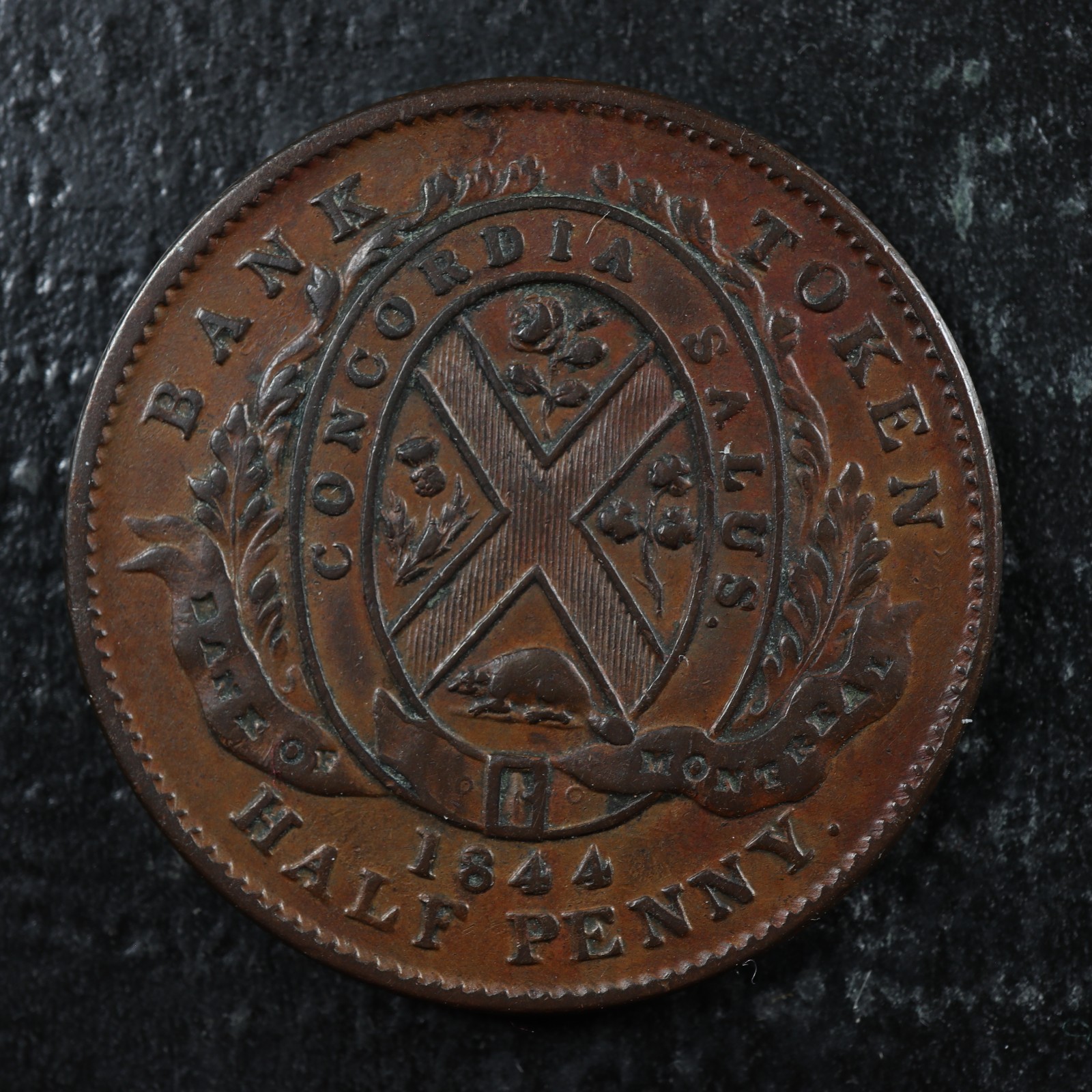 PC-1B4-Halfpenny-1844-token-Province-of-du-Canada-Montreal-Quebec-Breton-527-277569772353-2