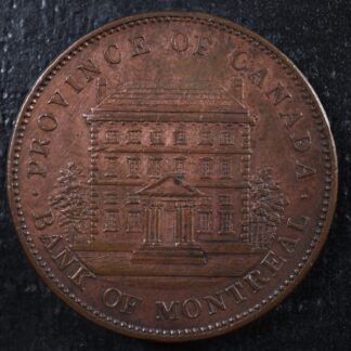 PC-2B One penny token 1842 Province of Canada Bank of Montreal Co 85 Breton 526