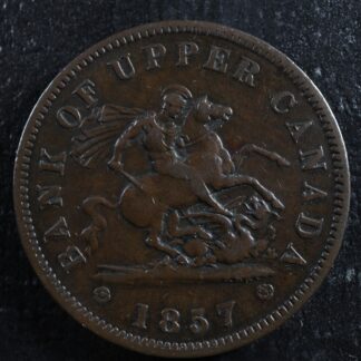 PC-6D One Penny 1857 token Bank of Upper Canada Breton 719