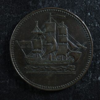 PE-10-32 Ships Colonies & Commerce token PEI Canada Breton 997