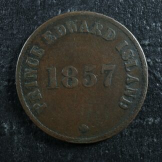 PE-7C2 1857 Prince Edward Island token PEI Canada Breton 919