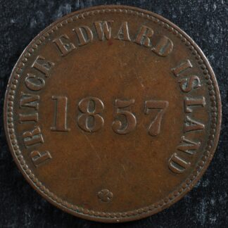 PE-7C2 1857 Prince Edward Island token PEI Canada Breton 919
