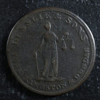 UC-2A1 Halfpenny token Lesslie & sons Upper Canada York Kingston Breton 718