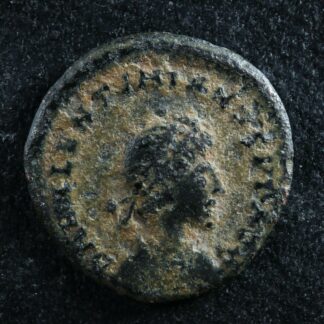 Valentinian II AE4 388-392 Heraclea RIC 26A Victory captive