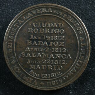 WE-11C2 Peninsular token 1812 Wellington Salamanca Madrid Canada Breton 986