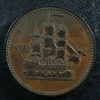 WE-14 Wellington Waterloo 1815 token Canada Ship Breton 1003