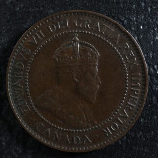 1 cent 1907H Canada one large penny copper King Edward VII c ¢ VF-30