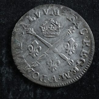 10-sols-aux-insignes-18-ecu-1706A-Paris-France-KM3491-silver-Louis-XIV-276775670454-2