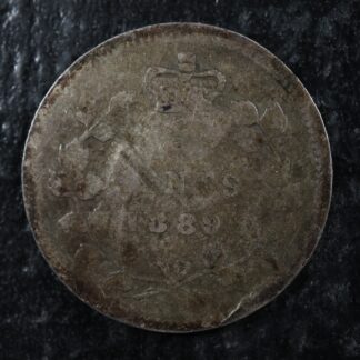 5 cents 1889 Small date Canada Queen Victoria silver c ¢ G-4