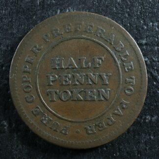 AM-1A4-Halfpenny-token-Pure-Copper-preferable-Canada-Breton-ship-966-275241460594-2