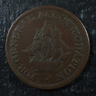 AM-1A4 Halfpenny token Pure Copper preferable Canada ship Breton 966