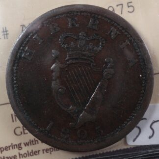 AM-2 ICCS VF-30 One penny token 1805 Hibernia Canada Breton 975