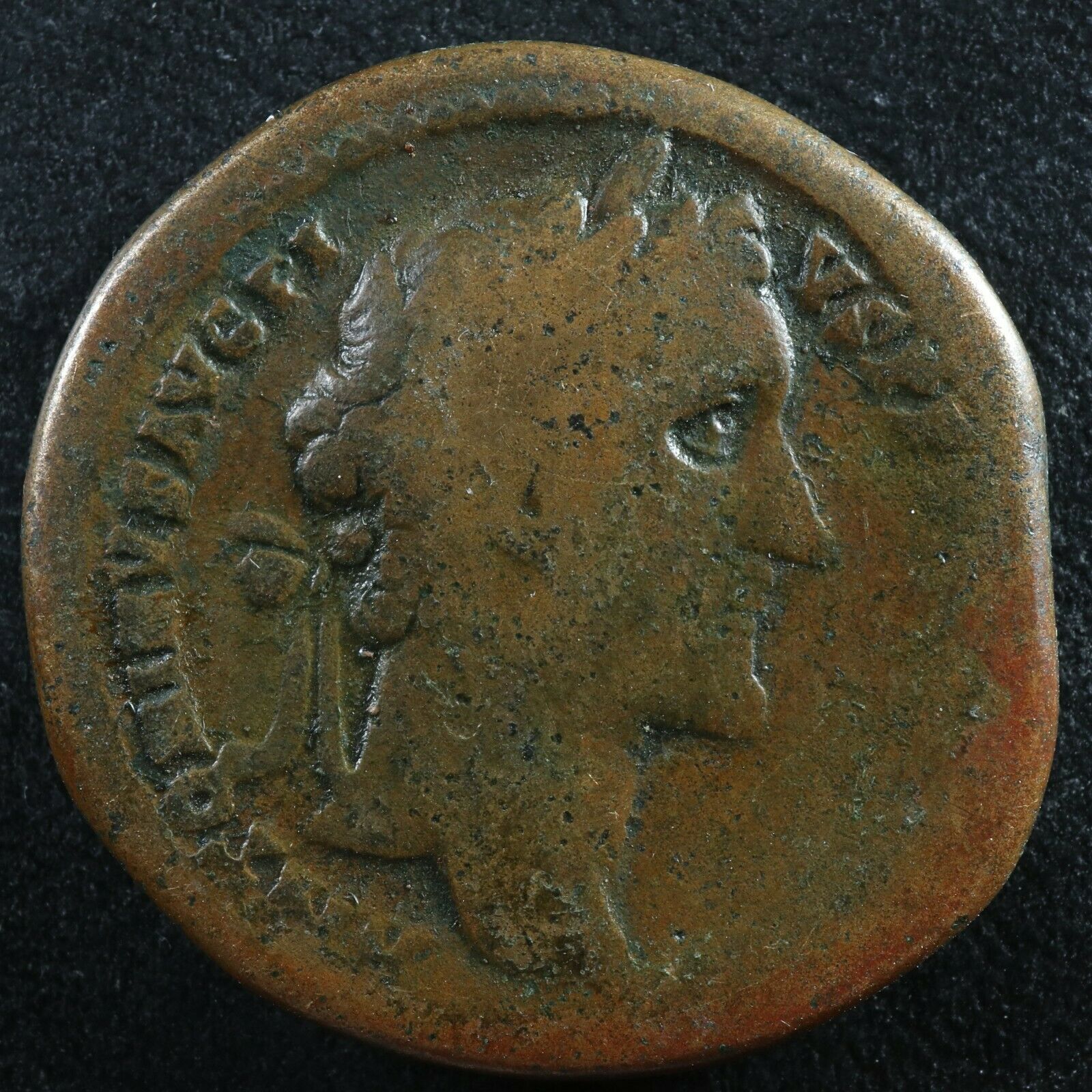 Antoninus Pius Sestertius 145-161 Mars trophy spear Rome RIC 778 ...