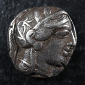 Athens Attica AR Tetradrachm c. -454 to -404 Athena Owl olive sprig silver