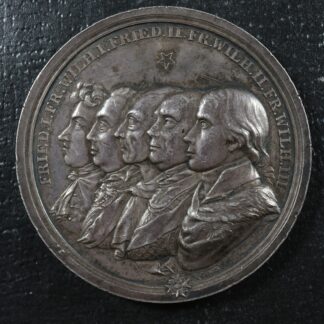 Centenary of the Founding of the Kingdom of Prussia Medal 1801 Silver 56 mm