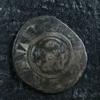 Denaro 13th-14th century Arezzo Republic Italy BI billon Italian States Cross