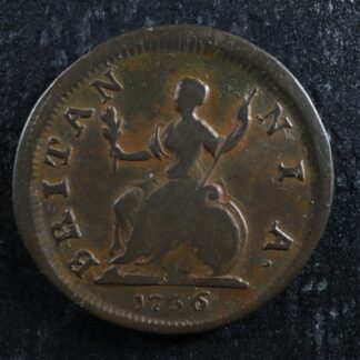 Farthing 1736 Great Britain KM#572 Copper one UK GB Grande-Bretagne 1/4