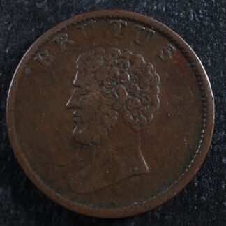 Halfpenny Brutus token ND British Copper Company Canadian Borderline Withers 621