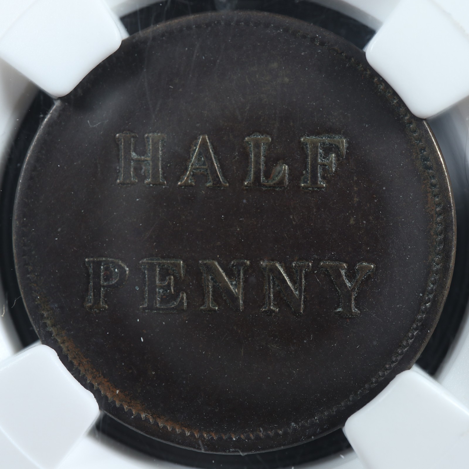 LC-13A-NGC-EF-45-Halfpenny-token-1830-Bas-Lower-Canada-Montreal-Breton-532-277784185644-2