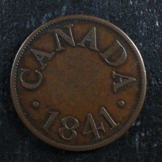 LC-13B Halfpenny token 1841 Bas Lower Canada Quebec Montreal Breton 532