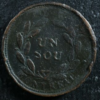 LC-22A Bouquet Sou token Montreal Lower Bas Canada Quebec Breton 676
