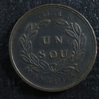 LC-28 Bouquet Sou token Montreal Lower Bas Canada Quebec Breton 702
