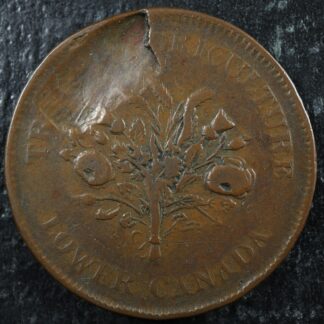 LC-2A2 Un Sous token Lower Bas Canada Montreal Québec Bouquet Breton 713